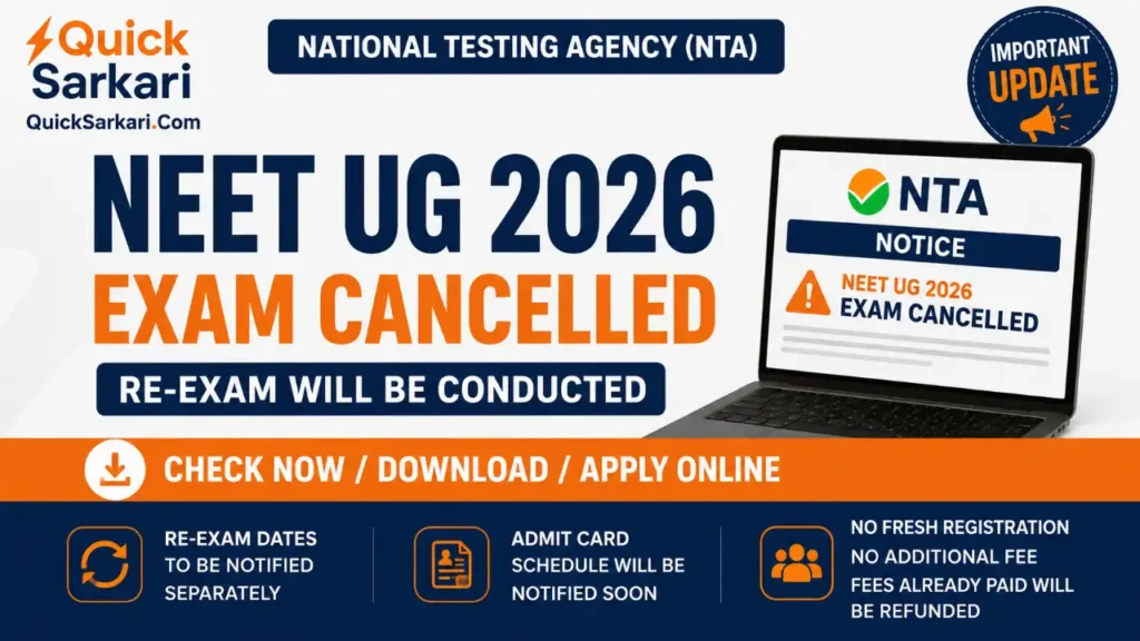 NEET UG 2026 Exam Cancelled