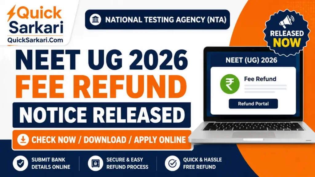 NEET UG 2026 Fee Refund