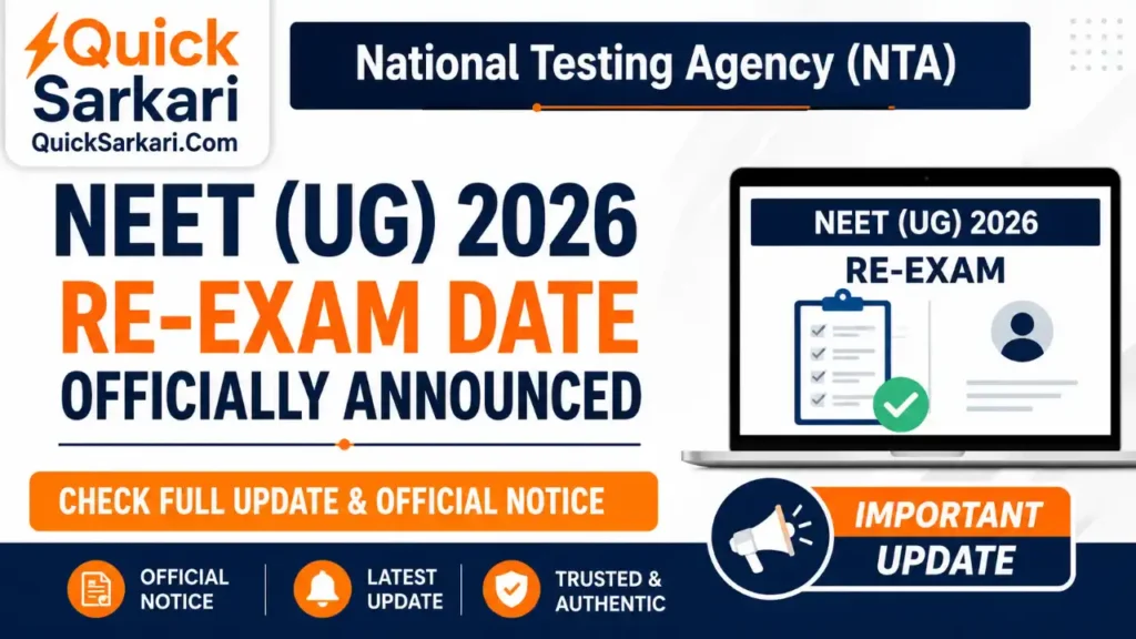 NEET UG 2026 Re-Exam Date