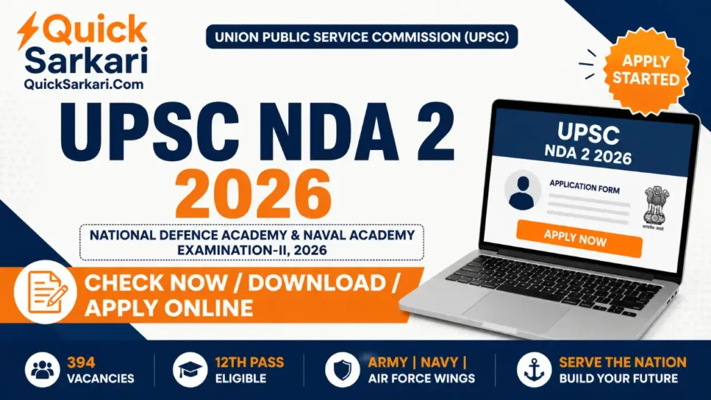 UPSC NDA (2) 2026 Notification