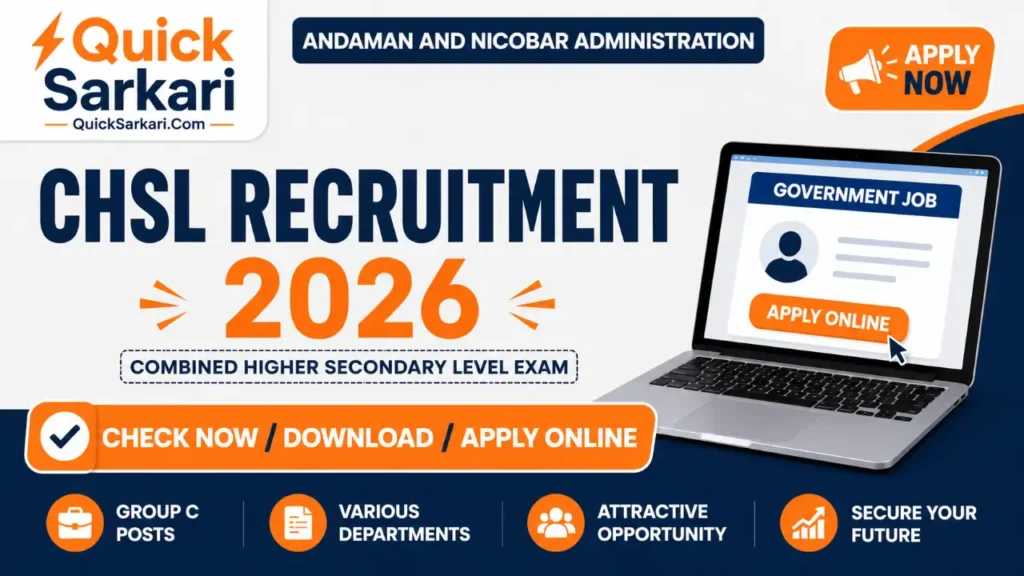 Andaman and Nicobar CHSL Recruitment 2026