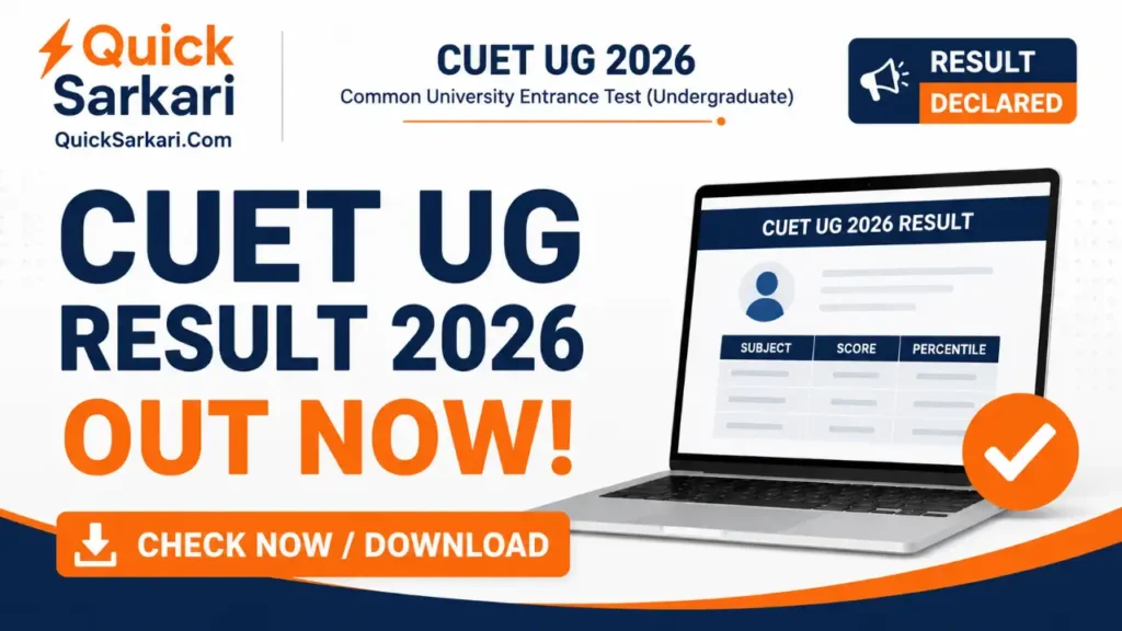 CUET UG Result 2026 Score Card