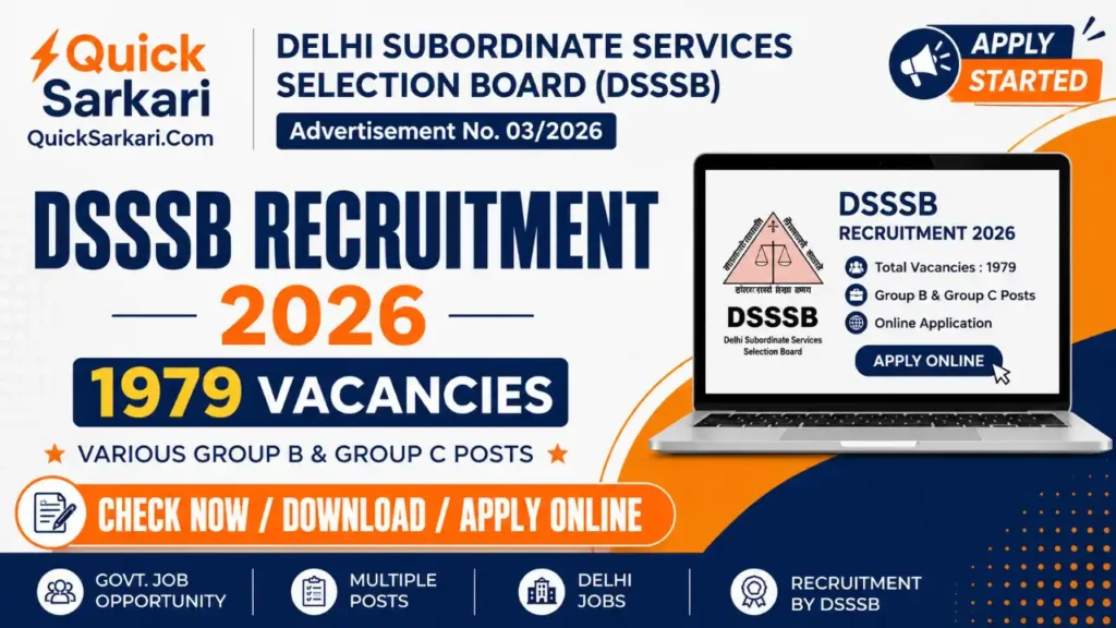 DSSSB Advt 03/2026