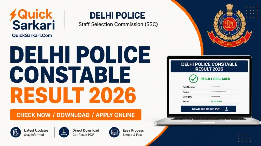 Delhi Police Constable Result 2026
