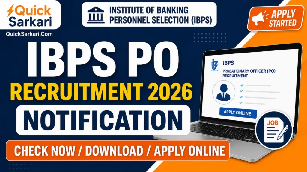 IBPS PO Recruitment 2026 Notification