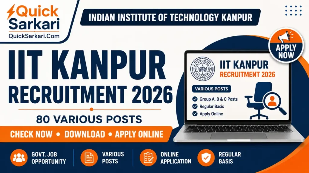 IIT Kanpur Non-Teaching Recruitment 2026
