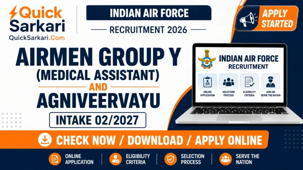 Indian Air Force Agniveervayu Intake 02/2027