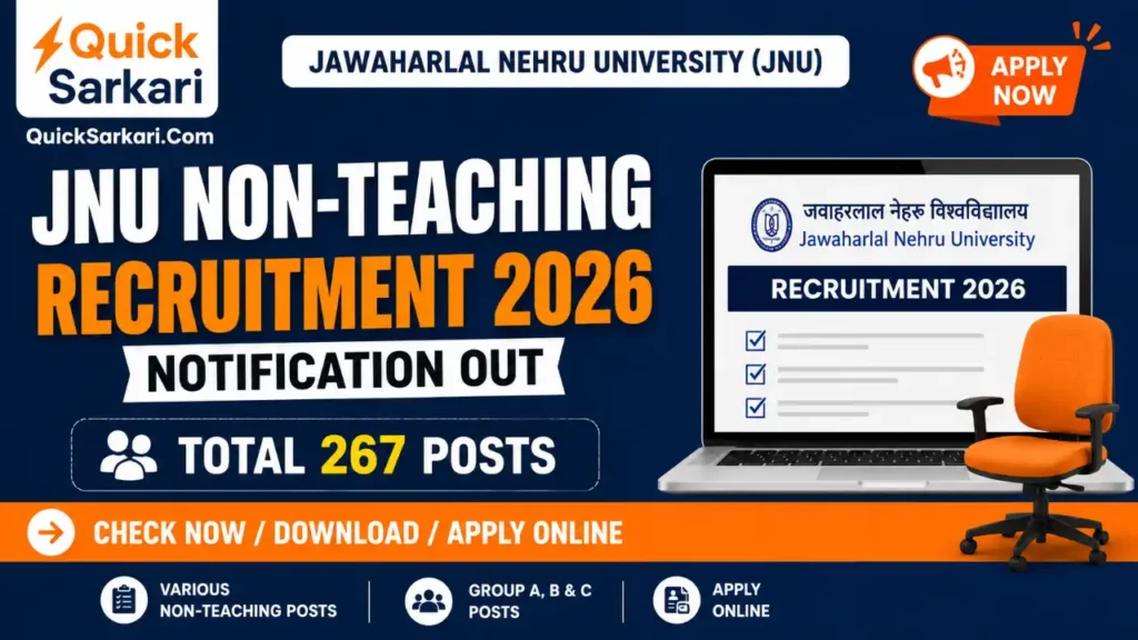 JNU Non-Teaching Recruitment 2026