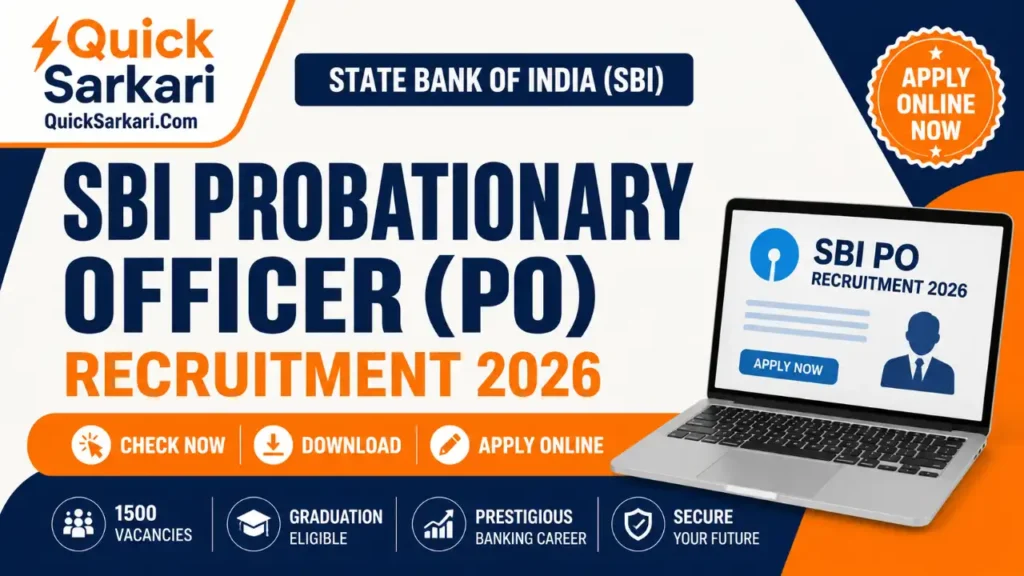 SBI PO Recruitment 2026 Notification