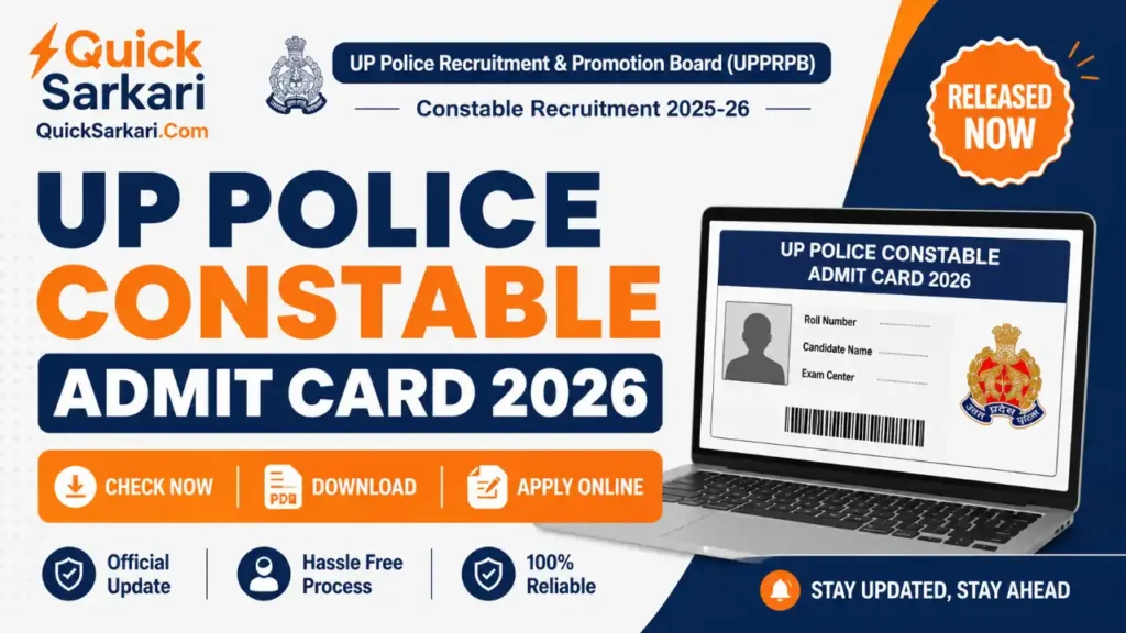 UP Police Constable Admit Card 2026
