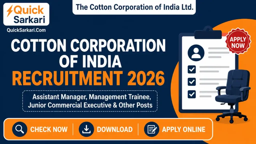 Cotton Corporation of India (CCI) Recruitment 2026