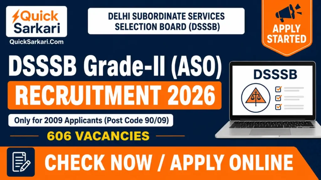 DSSSB DASS Grade-2 Post Code 90/09