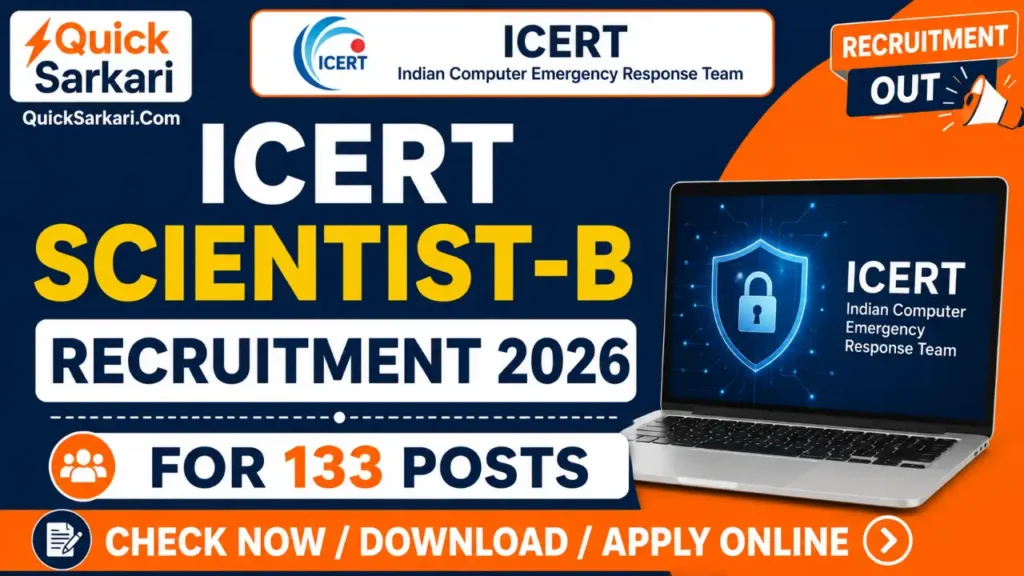 ICERT Scientist-B Recruitment 2026