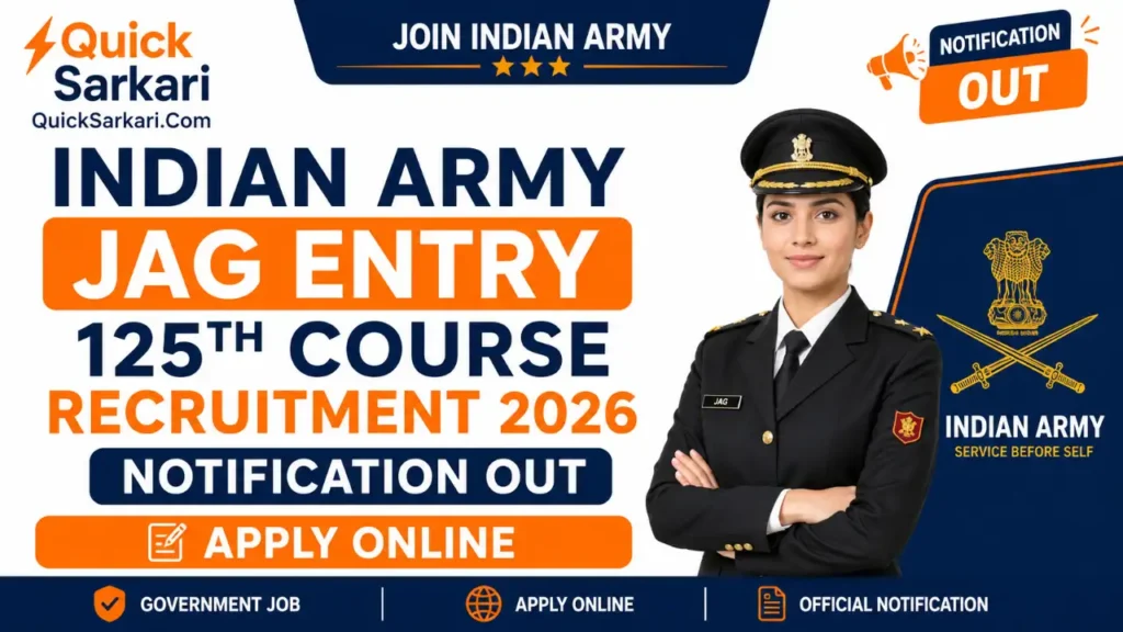 Indian Army JAG Entry 125th Course Recruitment 2026