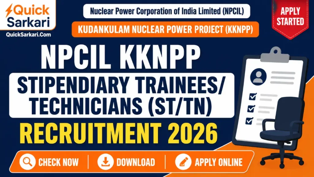 NPCIL Kudankulam Recruitment 2026