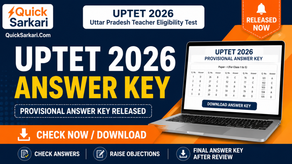 UPTET Answer Key 2026