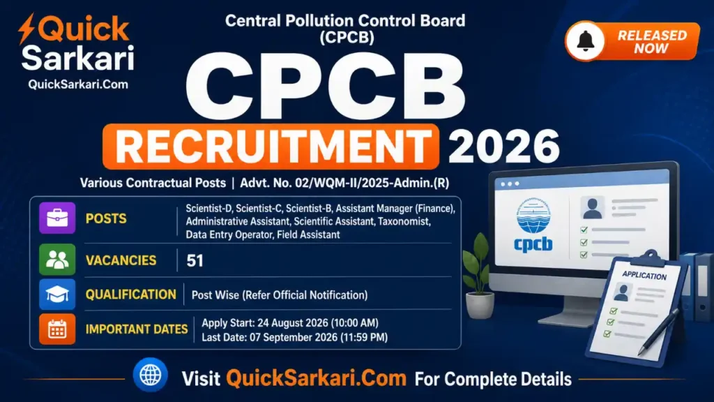 CPCB Recruitment 2026