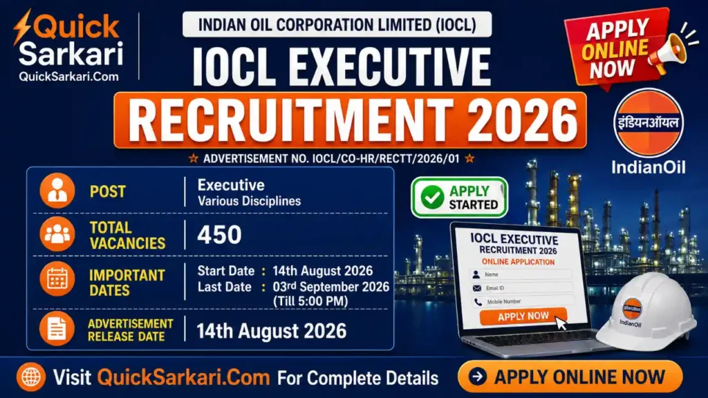 IOCL Executive Recruitment 2026