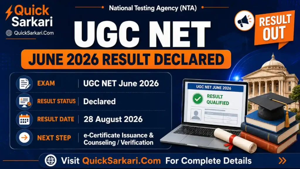 UGC NET June 2026 Result
