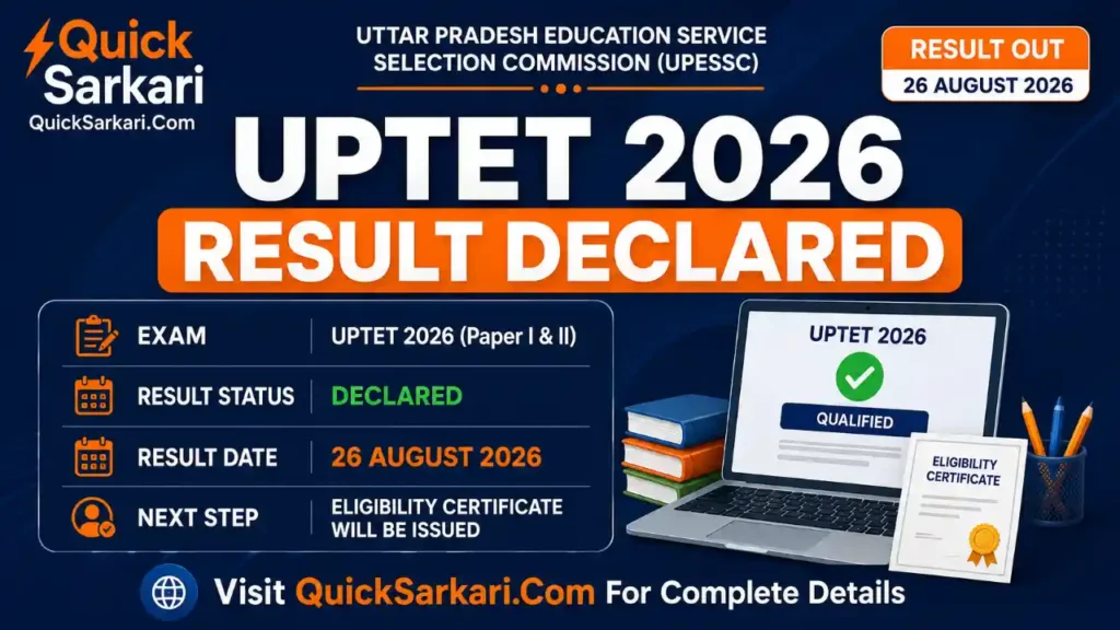 UPTET Result 2026
