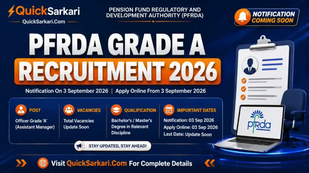 PFRDA Grade A Recruitment 2026