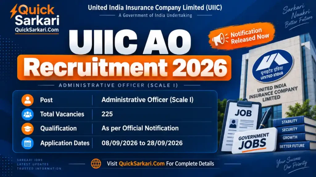 UIIC AO Recruitment 2026